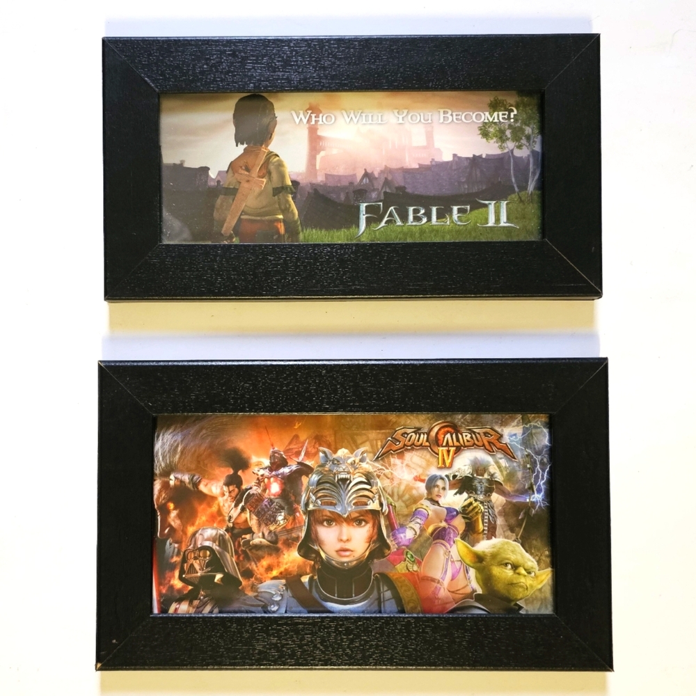 Fable 2 & Soul Caliber 4 Limited Edition Framed Artwork RARE